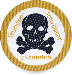 Stundenschwimmer-Abzeichen 'Totenkopf' 2 Stunden - Bild 2
