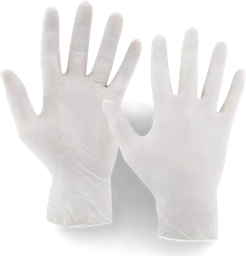 Einweghandschuhe, Latex, M, Classic, puderfrei, 100 Stück/Pack. - Hauptbild (remove.bg Rohbild)