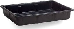 Auffangwanne, 20 ltr., 400 x 600 x 110 mm, schwarz,  mit DIBt-Zulassung - Hauptbild (remove.bg Rohbild)