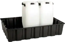Auffangwanne, 220 ltr., 1220 x 820 x 270 mm, schwarz, mit     DIBT-Zulassung - Hauptbild (remove.bg Rohbild)