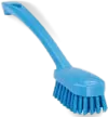 Abwaschbürste, ergonomisch, blau 250x45x32 mm, weiche Borsten - Hauptbild (remove.bg Rohbild)