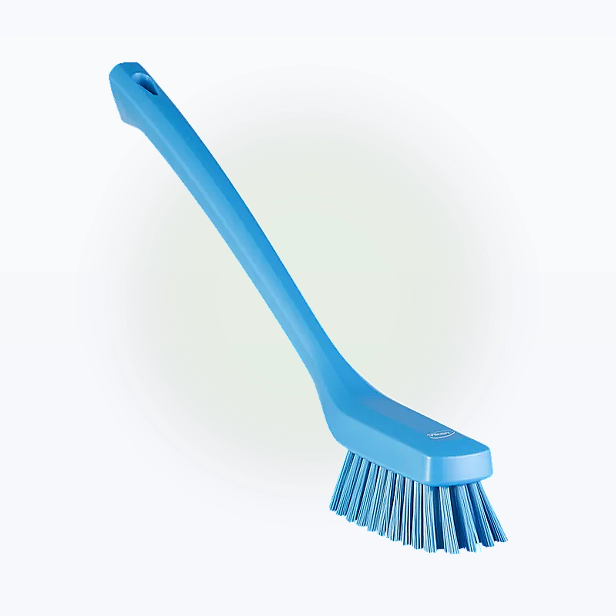 Schmale Reinigungsbürste mit langem Stiel 420 mm, Hart, Blau